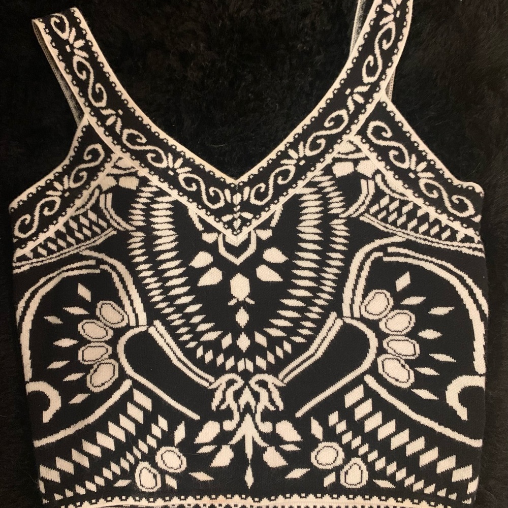 Express crop sweater tank